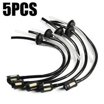 

5pcs Fuel Hose Line Tube And Filter Kit For Brushcutter Grass Trimmer Lawn Mowers for 4 Stroke End Fittings Adaptor Oil Pipe Kit