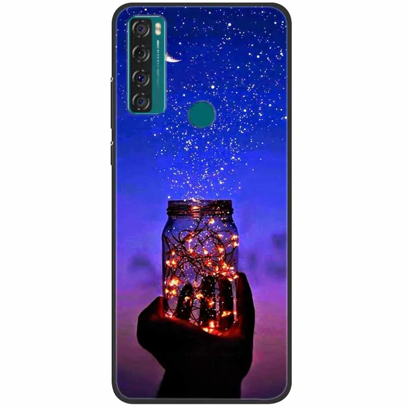 phone dry bag For TCL 20 SE Case Shockproof Soft Silicone Marble Phone Cover for TCL 20 SE Case 20se TPU Funda Painted Cartoon 6.82 inch Capa best waterproof phone pouch Cases & Covers