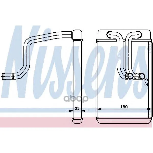 Радиатор Отопителя Hyundai Matrix 1.5-1.8 02- Nissens 77620 Nissens арт. 77620