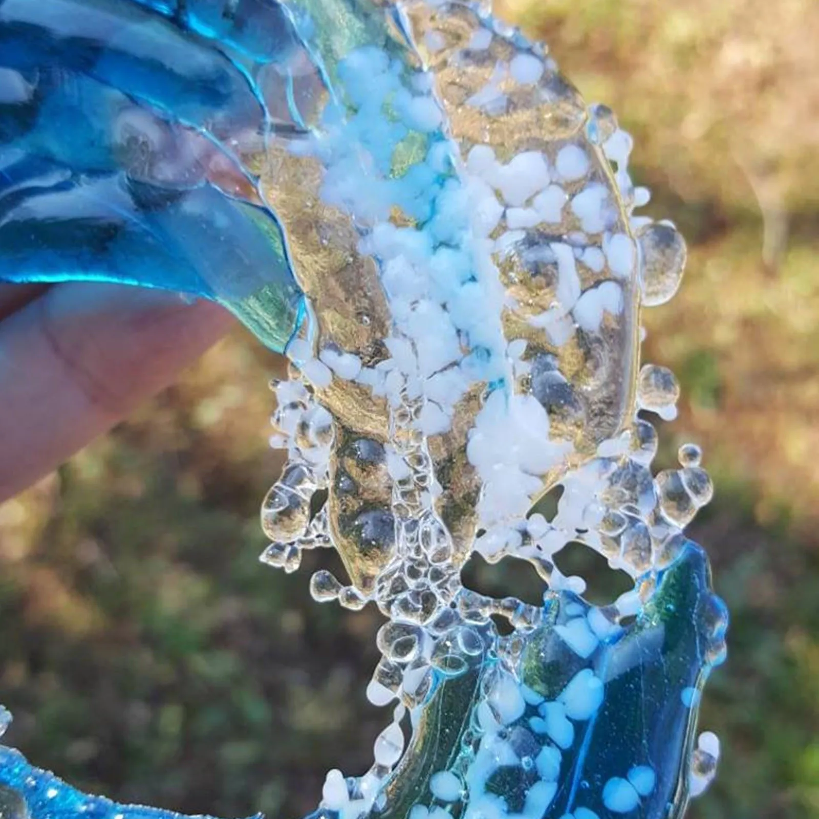 Fused Ocean Suncatcher Ornament Glass Wave Sun Acrylic Outdoor Indoor Ocean Catching Decoration Home Decor Children Gift #LR3 5