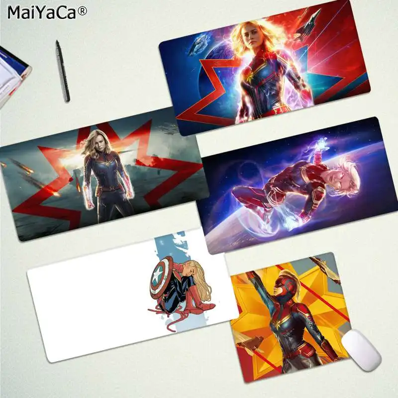 

MaiYaCa Your Own Mats Captain Marvel Rubber Mouse Durable Desktop Mousepad Free Shipping Large Mouse Pad Keyboards Mat