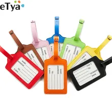 ETya, модная, ПУ кожа, для женщин и мужчин, багажная бирка, унисекс, Дорожный чемодан, багаж, посадка на багаж, Именные Бирки, адрес, этикетка, держатель, сумки