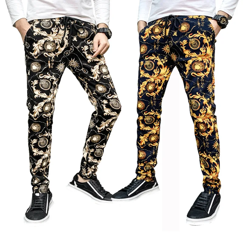 

Large Size M-5xl Large Size Pants Cool Flower Pants Casual Pants MEN'S Trousers 1608-1