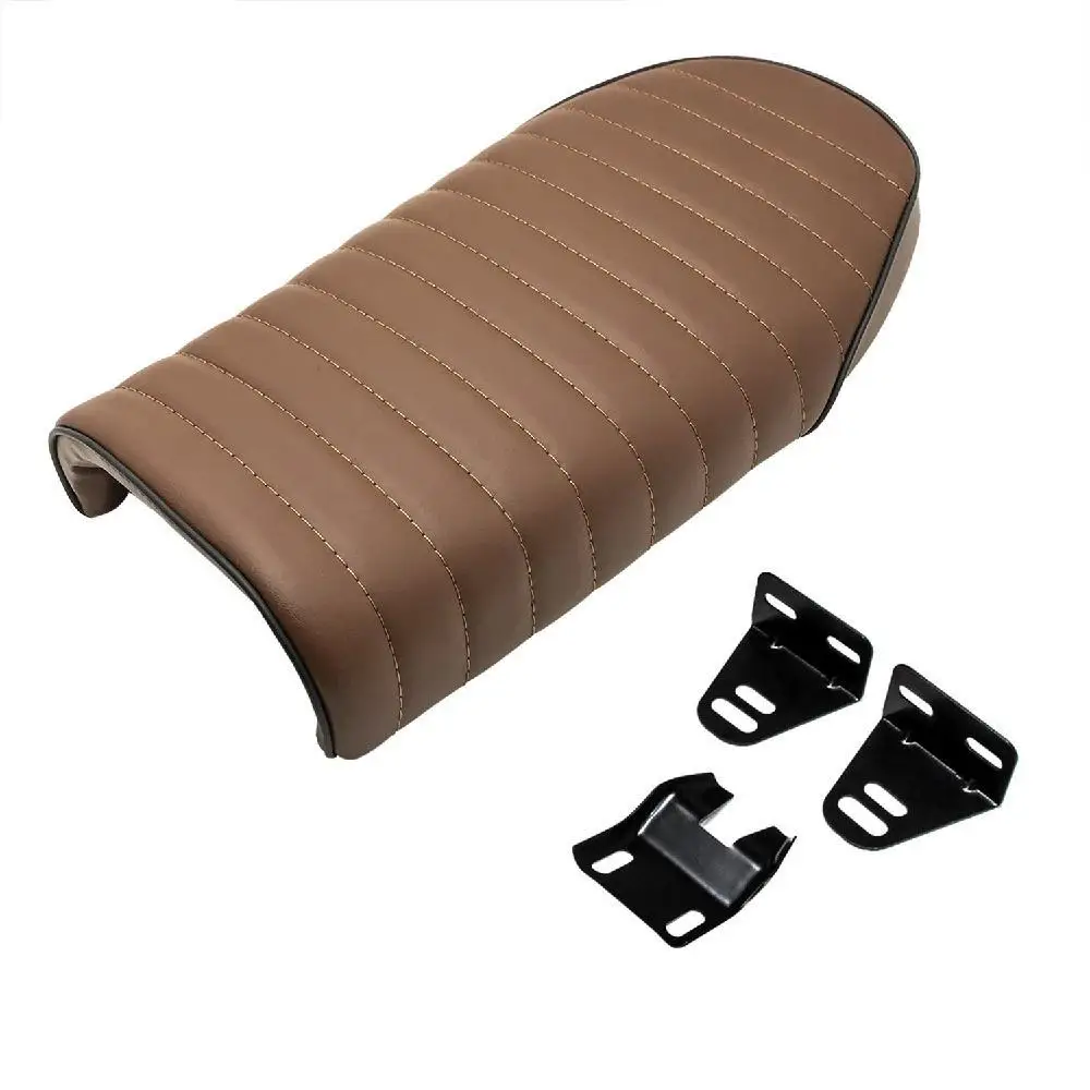 Мотоциклетное винтажное седло Кафе Racer Seat Flat Brat для Honda CB CL Yamaha SR XJ SUZUKI GS| |