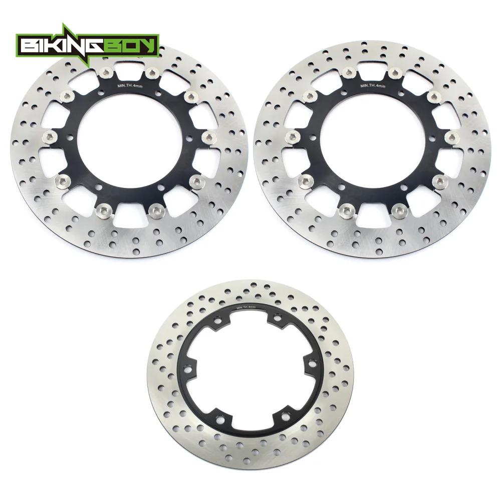 BIKINGBOY для YAMAHA YZF R6 1999 2000 2001 2002 YZF R1 2002 2003 КРУГЛЫЙ волнистые плавающей спереди и сзади тормозные диски роторы
