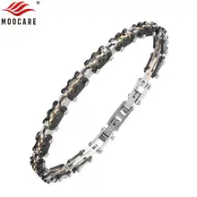 Moocare черный из нержавеющей стали для женщин и мужчин звено Шарм ювелирный браслет ручной работы аксессуары Повседневная офисная цепочка на запястье