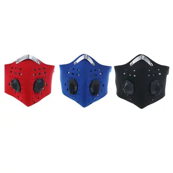 

Sports Mask With Breathing Valve Polyester Cotton Windproof Dust-Proof Anti-Fog Outdoor Riding Bicycle Mask Run