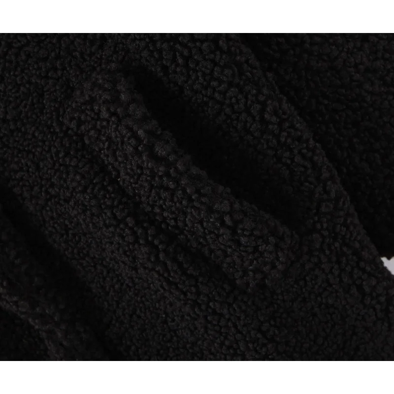 buy Fashion Za Women Coat 2019 Winter Faux Teddy Fur Solid Laple Collar Coats Long Sleeve Loose Outwear