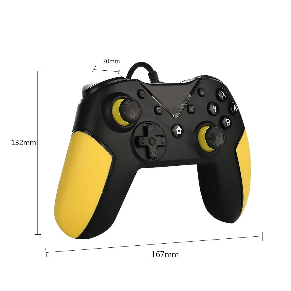 Wired Gamepad Support Voice 6 Axis Dual Motor Joystick fit for Nintend Switch Built in 3 5MM Headphone Jack for 48K Stereo