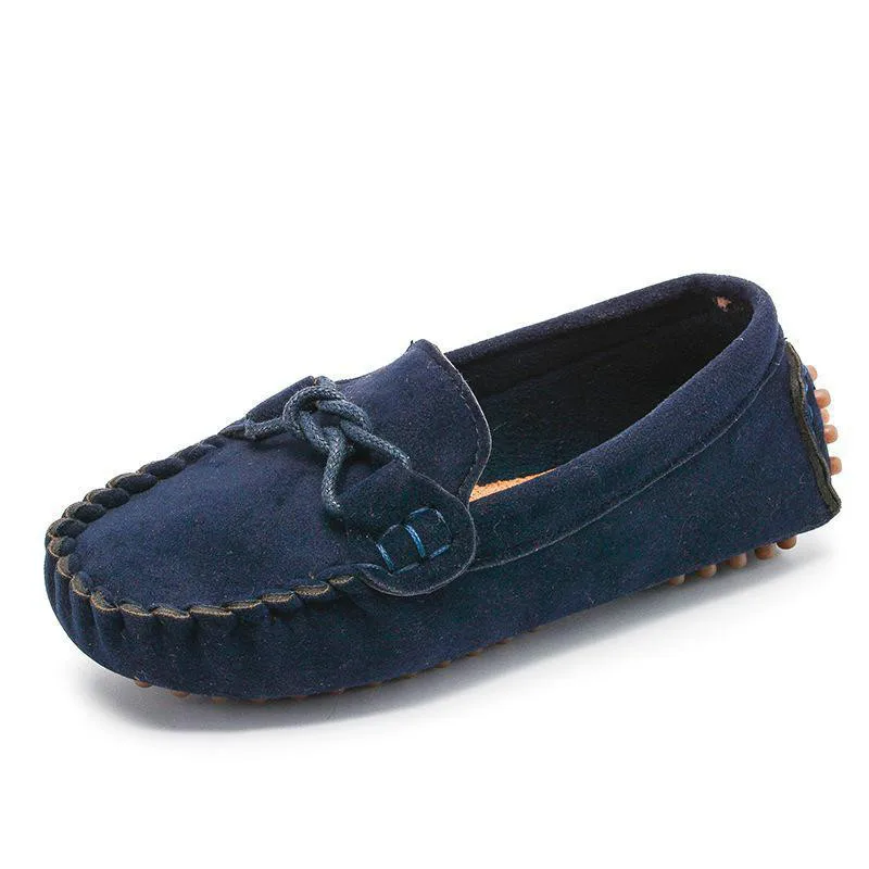 Детские лоферы; кроссовки для детей; Весенняя повседневная обувь для мальчиков; обувь с мягкой подошвой для маленьких девочек; однотонная Мягкая дышащая обувь - Цвет: Синий