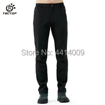 youpin youpin TECTOP Outdoor assault pants men's new winter plush wind and water-proof soft shell pants warm hiking trousers 4