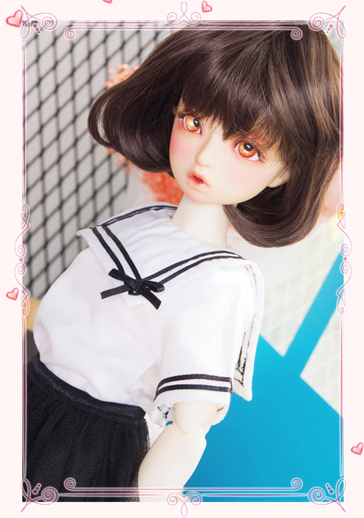Полный комплект наивысшего качества 1/4 bjd кукла для девочек Mako модные короткие волосы SDM тело шарнир Манекен Модель Детская игрушка Лучшие подарки Смола
