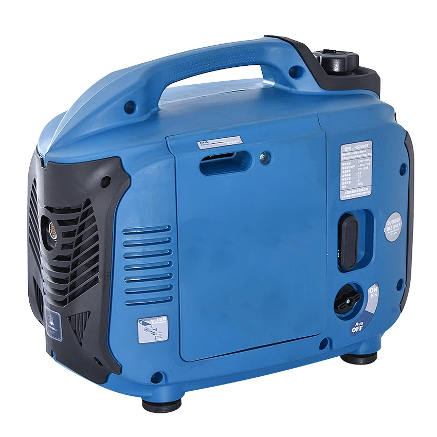 US $421.43 Hs2000t 2000w Portable Car Gasoline Generator 220v Electric Dc Inverter Generator Digital Gasoline Powered Engine Generator 32l
