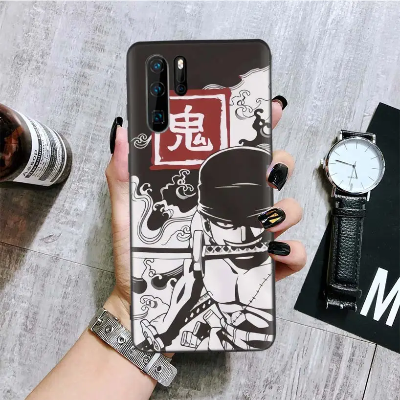 Цельный черный чехол для телефона huawei mate 30 20 10 P30 P20 P10 Pro Lite P Smart Z роскошный Coque Shell - Цвет: BA086-7
