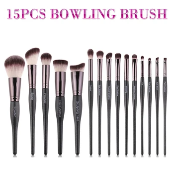 

Luxury black Makeup Brushes Set For Foundation Powder Blush Eyeshadow Concealer Lip Eye Make Up Brush Cosmetics Beauty Tools