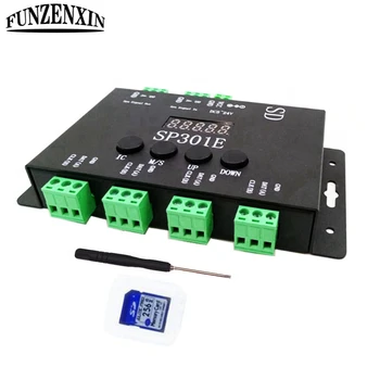 

SP301E Syn Signal Programmable LED Controller For WS2811 WS2812B WS2813 SK6812 APA102 Pixel LED Strip Panel Light,DC5-24V