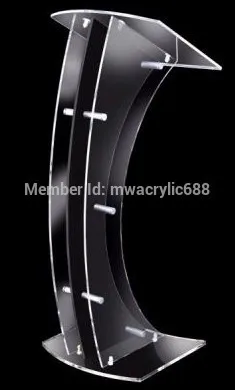 

pulpit furniture Free Shipping C Shape Clear Detachable Acrylic Podium Pulpit Lectern acrylic podium