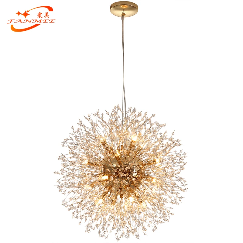 Moderno led lustre de cristal luz pingente