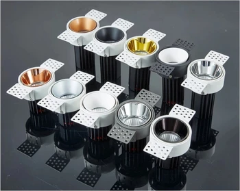 

2020 New Hot Sale 4pcs Bright Recessed White Led Downlight Cob 7W10w Spot Light Decoration Ceiling Lamp Ac 110v 220v