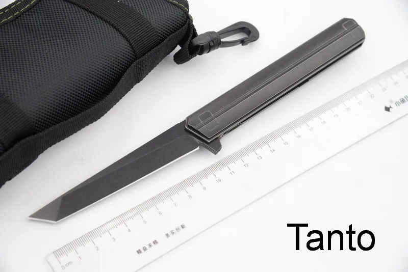 Tanto JUFULE Kwaiken Mark M390 титановый шариковый подшипник Флиппер складной походный охотничий Карманный фруктовый EDC инструмент кухонный функциональный нож - Цвет: Tanto