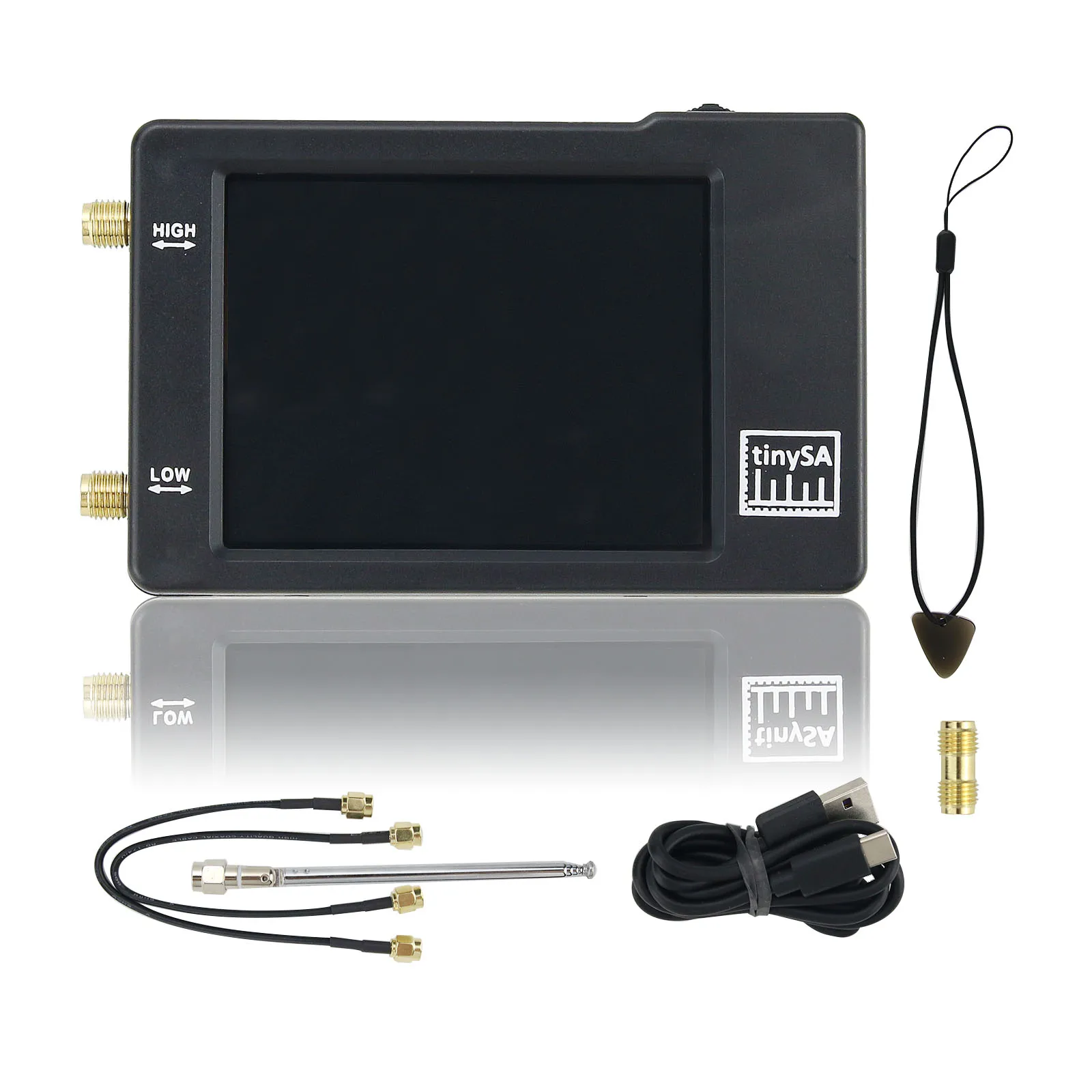 

2021 TinySA Handheld Spectrum Analyzer 2.8 inch Touch Screen Display With Built-in Battery Four Modes FR:100kHz-350MHz