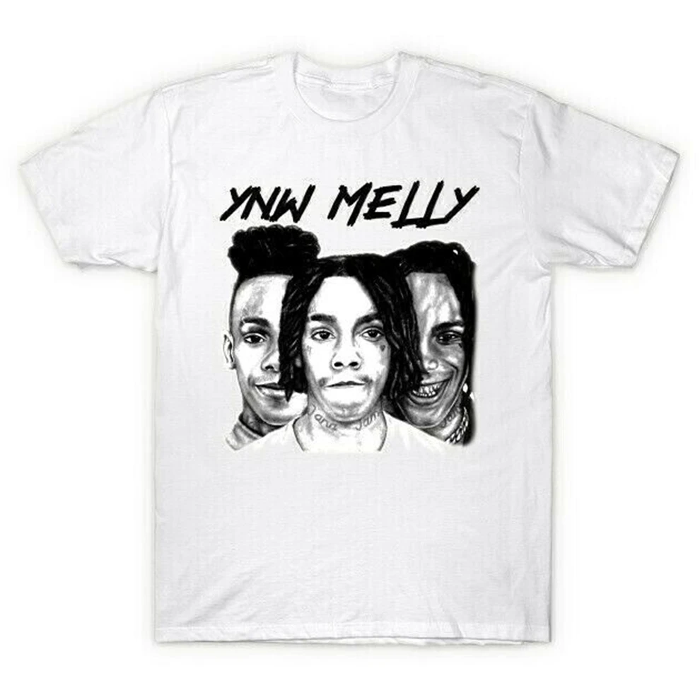 Ynw Melly Faces-хип-хоп рэп музыка футболка M Xl 2Xl 33Xl | Мужская одежда