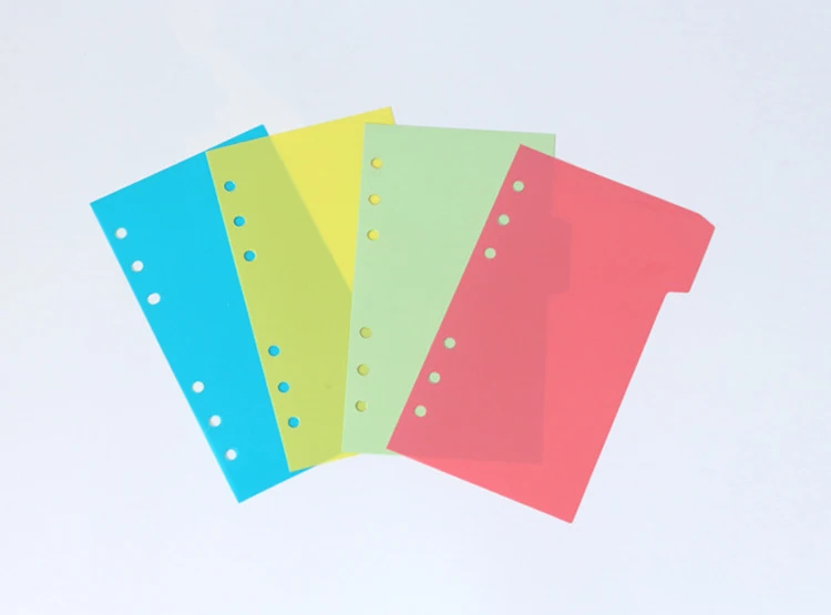 6 отверстий А5 А6 цветной блокнот сплошной цвет страницы внутри бумаги для планирования милый блокнот соответствующие канцелярские принадлежности