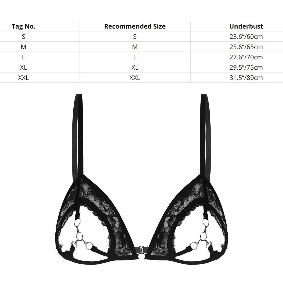 Women Bra Erotic Lingerie Womens Sheer Mesh Floral Lace Nipple Split Wire-Free Unlined Bikini Bra Triangle Bralette Exotic Open Cups Bras Plus Size
