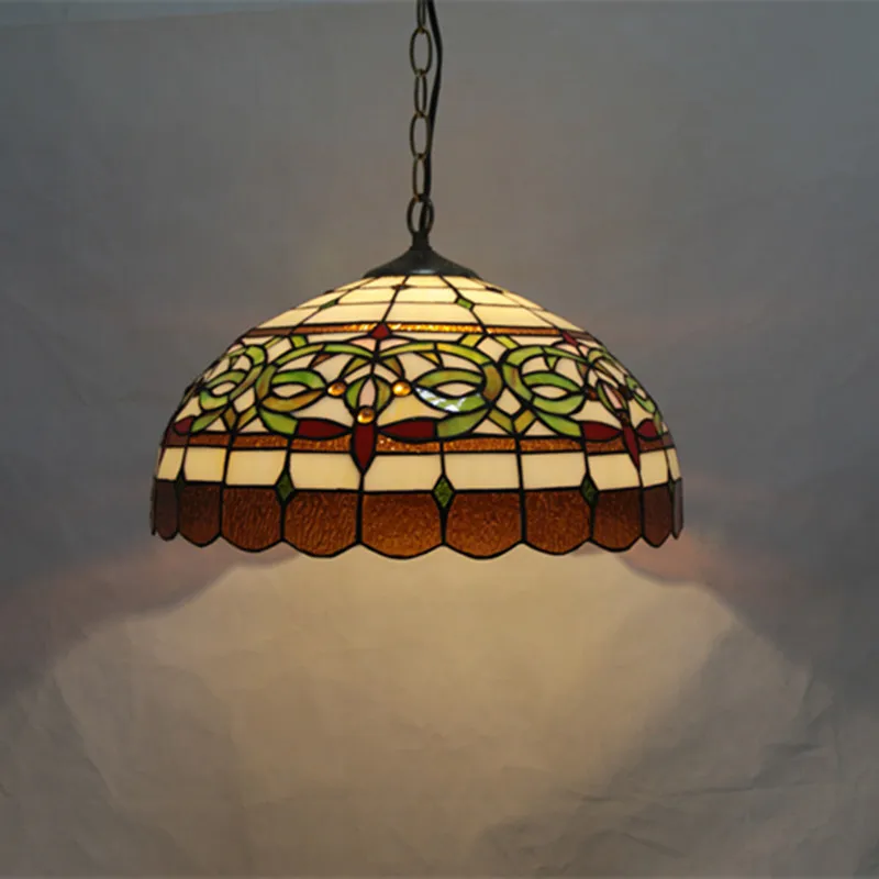 

Tiffany Dragonfly Lamp Glass Shade Pendant Light Bohemian Single Pendant Hanging Light Foam Packing For Hallway Corridor Kitchen
