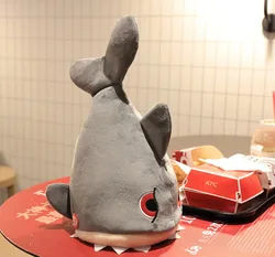 Chapeau de requin en peluche, jouet amusant, chapeau de Cosplay en peluche, chapeau de jeu en famille, cadeau de jeu pour bébé, chapeau en peluche mignon, chapeau de fête 