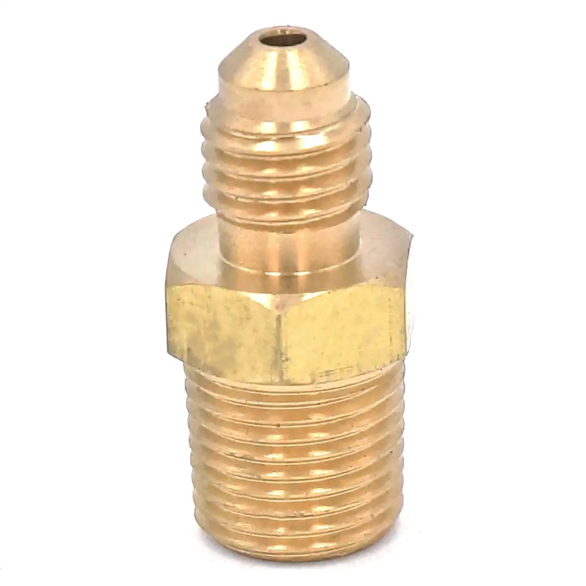 

SAE Thread 5/16"-24 UNF Fit Tube OD 1/8" - 1/8" NPT Male Brass SAE 45 Degree Pipe Fitting Adapters Connectors 1000PSI