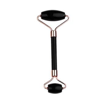 

Natural Stone Jade Roller Roller Double Head Jade Massage Roller with Fixed Point Real Stone Facial Massager for Skin Care with