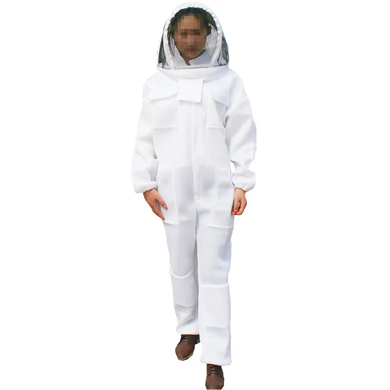 

Beekeeping suit for bee keeper professional equipment white air conditioning clothing protective beehive breathable Anti bee