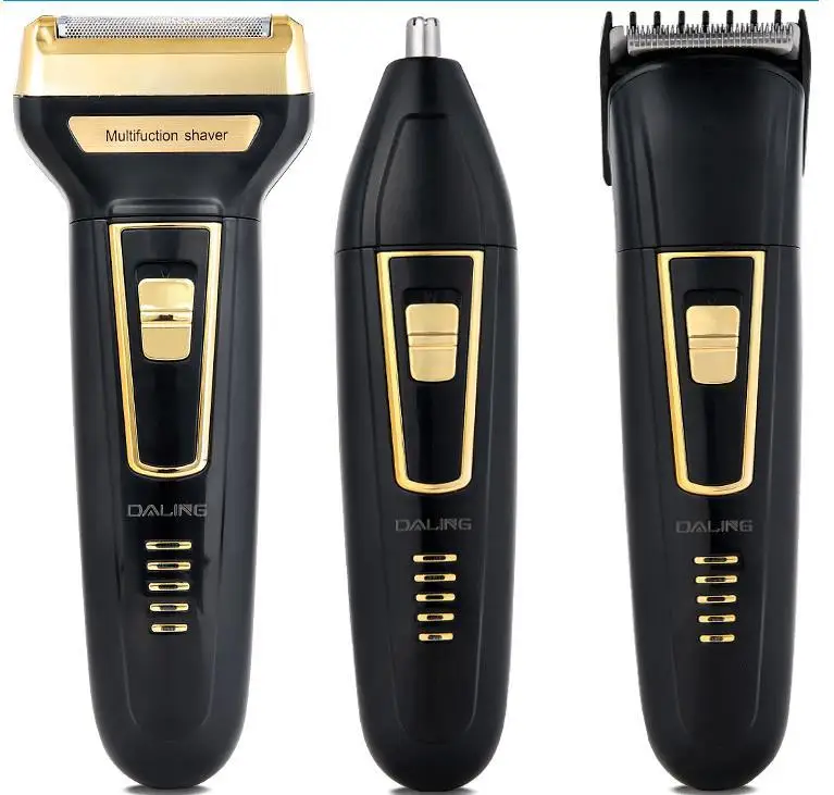 

New Style Trapeze Three-in-One up Ling Electric Shaver 6558 Dual Battery Shaver Wandering Peddler Stall Product