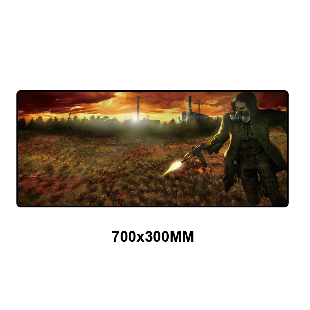 QXZ-013 Коврик для мыши Stalker игровые коврики 700x300 мм оверлок край ПК компьютерный игровой коврик для мыши геймер коврик Мышь Клавиатура большой XL резиновая накладка на стол - Цвет: QXZ-013