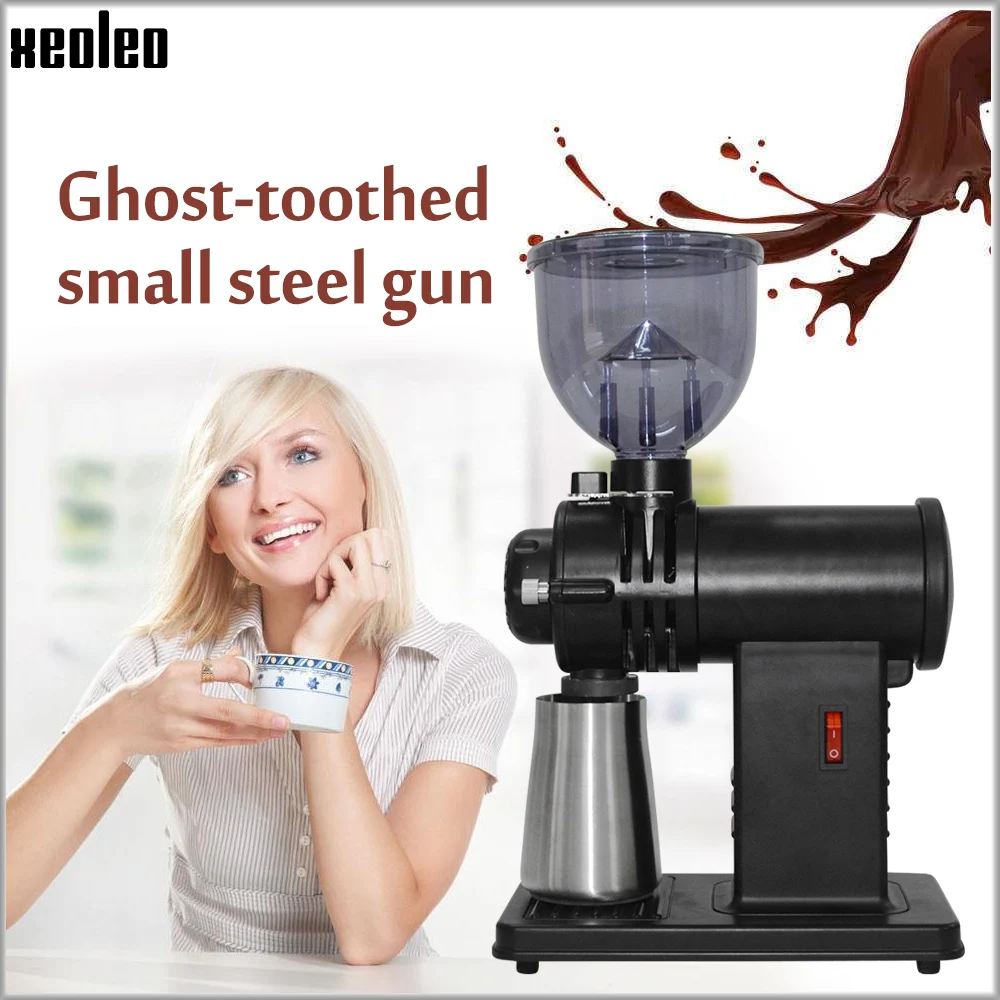 Xeoleo 8 Gears Adjustable Coffee Bean Milling Machine 74mm Flat Electric Coffee Grinding Mill Household Adjustment Espresso Mach 3