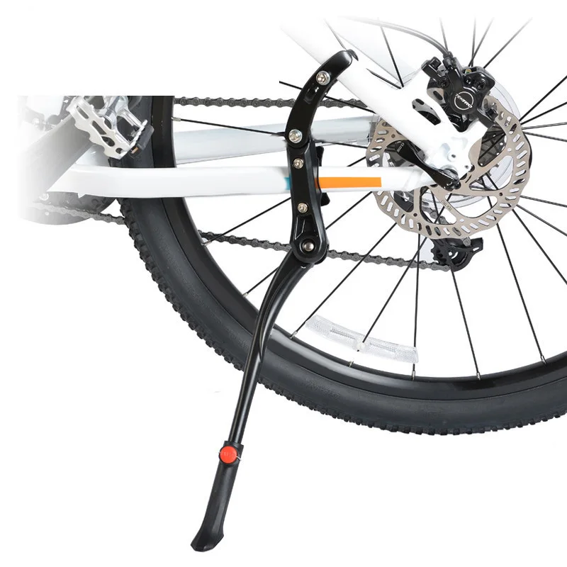 Регулируемая MTB велосипедная опора для ног, велосипедная опора из алюминиевого сплава черного цвета