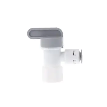 

Tank Angle Ball Valve 1/4'' Tube For RO Reverse Osmosis Filter System Purifier 50JC