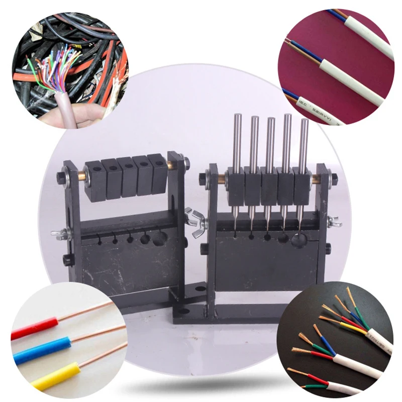 

5 Hole Sizes 1-30mm Stripping Machine Wire Cable Cutting Electrical Tools Set