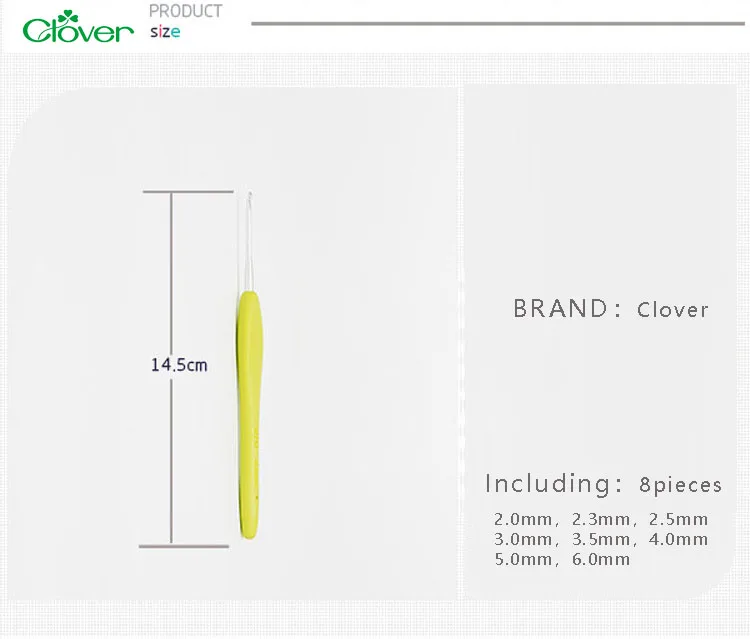 Clover Crochet Hooks Set Knitting Needles Set Needle Crochet Clover Knitting Hook Crochet Clover Needle Kit
