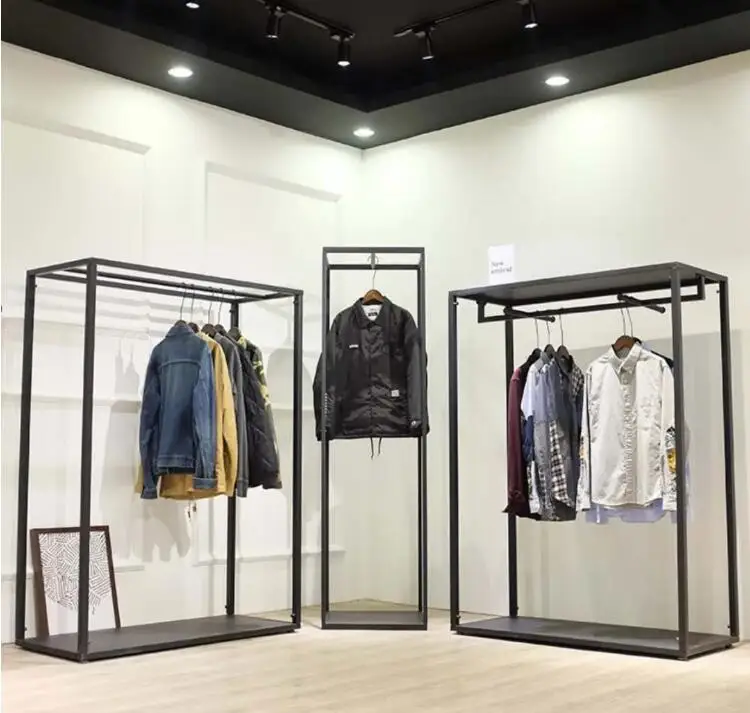 Clothing Store Rack Display Rack Floor Type Men's And Women's Clothing