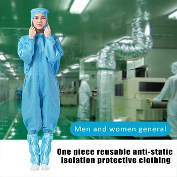 

Reuseble Washable Anti-Epidemic Coveralls Oil-Resistant Clothing Dust-Proof Paint For Spary Protective Work Clothes Antistatic