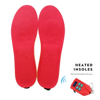 

Winter Heated Insoles Heating Warm Insoles with Remote Control Rechargeable Li-Battery for Men and Women Outdoor Skiing Hunting