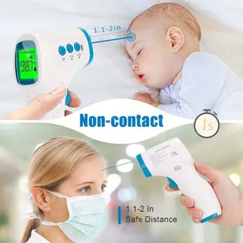 

IN STOCK! New Non-contact Infrared LCD Monitor Infrared Thermometer Laser Precise Digital Temperature Device without battery