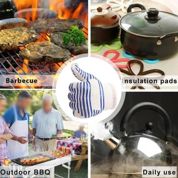 

Barbecue Heat Insulation Glove Non Slip Silicone High Temperature Resistant Need Heat Resistance