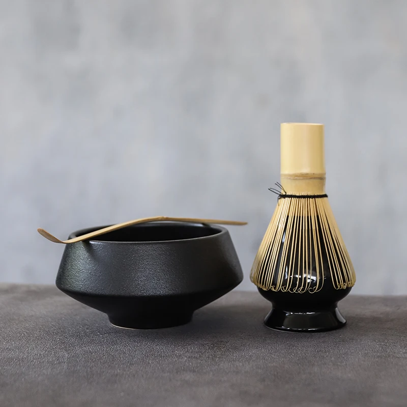 LUWU traditional ceramic matcha sets with bamboo whisk ceremic bowl holders tea | Дом и сад
