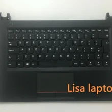 Для lenovo верхний чехол Q 80t8 FP w/KB UK C-Cover с клавиатурой черный с тачпадом E42 с отпечатком пальца 5CB0M31965