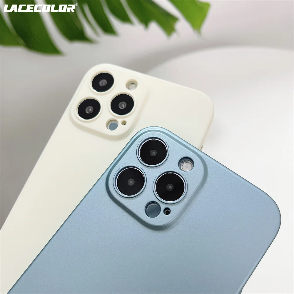 iPhone 14 13 12 Mini 11 Pro Max XR XS X 7 8 Plus SE 3 초박형 충격 방지 범퍼 커버 용 고급 매트 슬림 하드 플라스틱 케이스