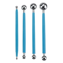 4 шт./компл. двойной Сталь прессованные мяч плитка Керамика пол Затирка клей затирка для ремонта палка выскабливание строительные инструменты