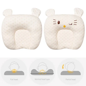 

Newest Newborn Toddler Infant Baby Anti Roll Sleep Pillow Babies Positioner Prevent Flat Head Cushion Lovely Cute Pillows